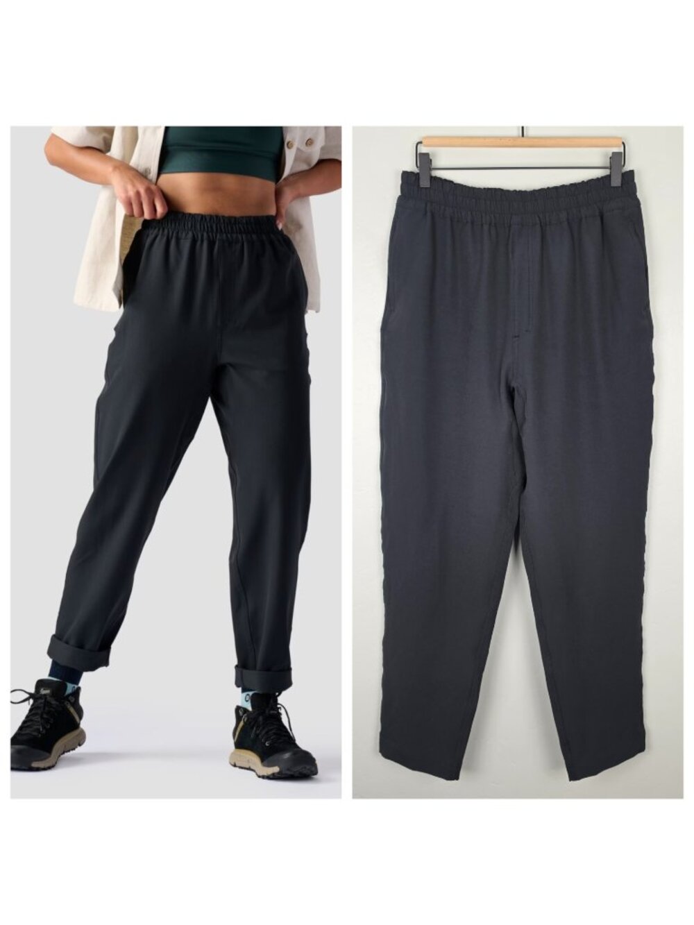 Backcountry Women’s Wander Pants Pull On Techical Trail Hiking Black Size M